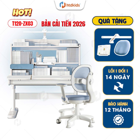 Bộ Bàn Học Cho Bé HTDkids T100+ZX03 | T120+ZX03